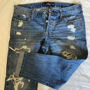 Hollister Vintage Boyfriend Jeans with Holes
